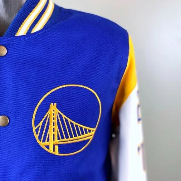 GOLDEN STATE WARRIORS 7 TIME NBA CHAMPIONSHIP JACKET IN STOCK S M L XL 2X